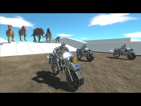 Race to eat Biker Gang - Animal Revolt Battle Simulator