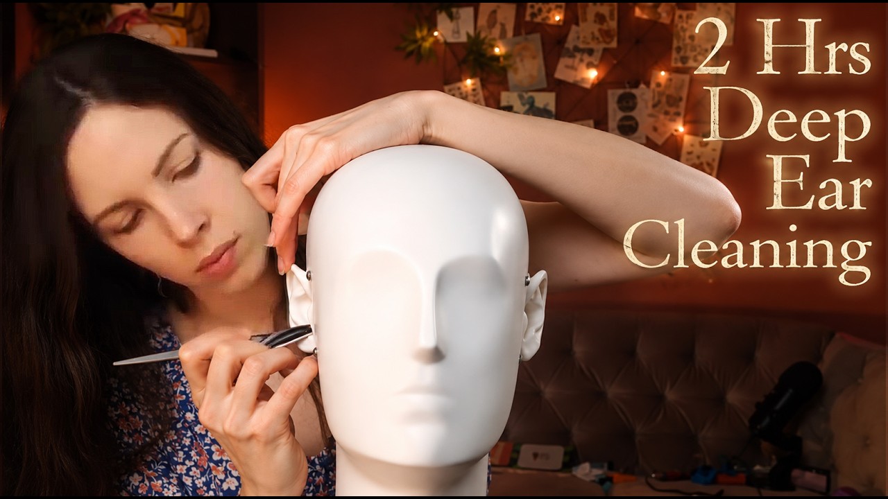 ASMR 2 Hours Of Deep Ear Cleaning For Tingles & Sleep