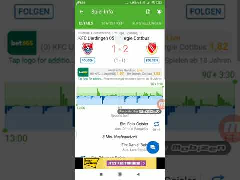 KFC Uerdingen gegen Energie Cottbus 1:2