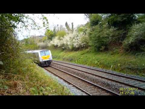 IE 201 Class loco No.227 on Enterprise passing former Mountpleasant station.