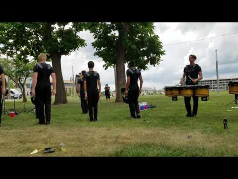 Santa Clara Vanguard Cadets 2016 Drumline in the lot