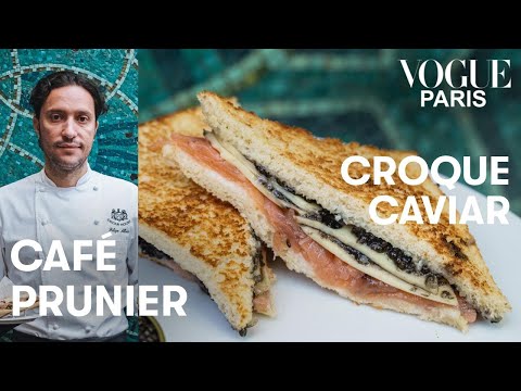 A simple and delicious caviar croque monsieur recipe from Prunier | Vogue Kitchen | Vogue Paris