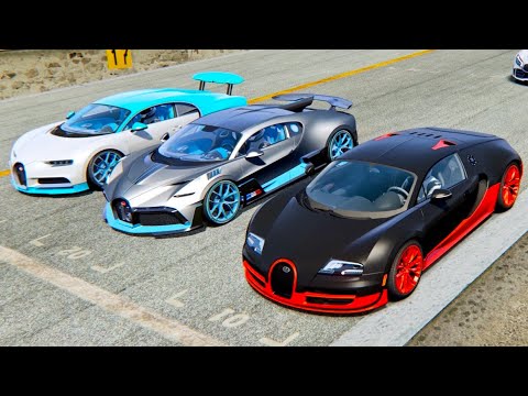 Bugatti Divo vs Bugatti Chiron vs Bugatti Veyron Super Sport - Old Spa