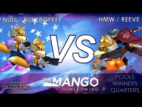 Mango Homecoming - null / BillyBoPeep (Blue) VS HMW / Reeve (Red) - SSBM - Pools - WIinners Quarters