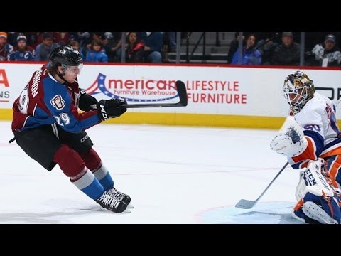 MacKinnon flies past the defense for the goal