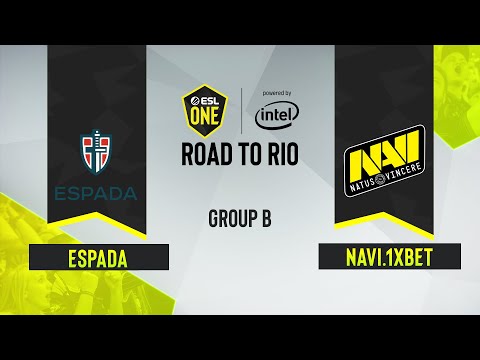 CS:GO - NAVI.1XBET vs. ESPADA [Inferno] Map 1 - ESL One: Road to Rio - Group B - CIS