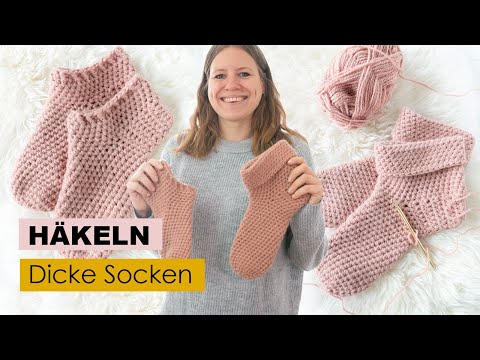 Einfache Socken häkeln