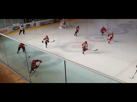 Назар (#10) и Тимур (#17) в матче u13Top,  HC Valais Chablais Futur- HC Visp Lions, 27.02.22 - 2.2