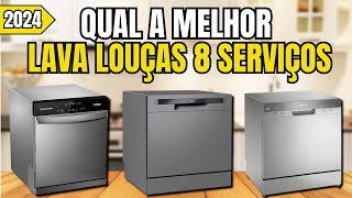 Qual a melhor lava louça 8 serviços de 2024 para comprar? As 3 Melhores Lava Louças 8 Serviços!
