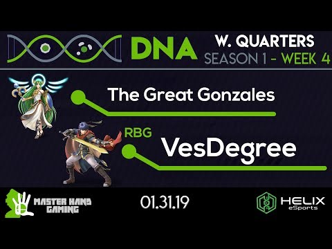 DNA 1.4 - The Great Gonzales (Palutena) vs RBG | VesDegree (Ike) - W Quarterfinals