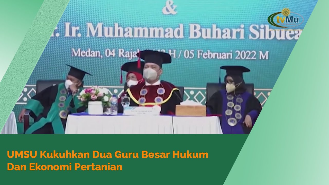 UMSU Kembali Kukuhkan Dua Guru Besar