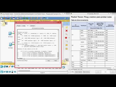 Ejercicio 7.3.2.6 Packet Tracer Parte 1