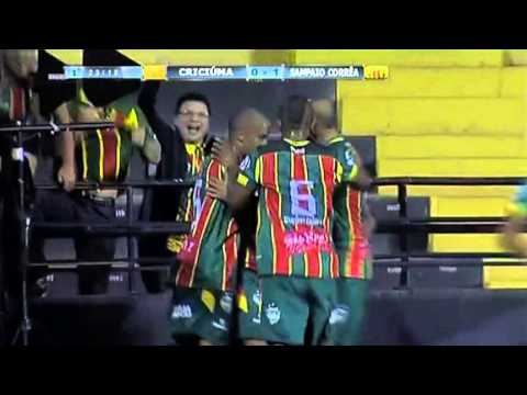 Gol de Válber, Criciuma 1x1 Sampaio Correa 15/09/2015, Brasileiro Série B 2015