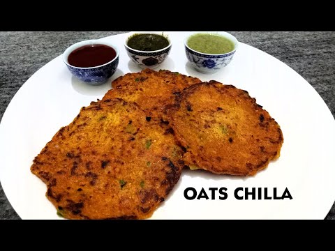 Oats Chilla Recipe | Oats Chilla For Weight Loss | Healthy Breakfast Recipe