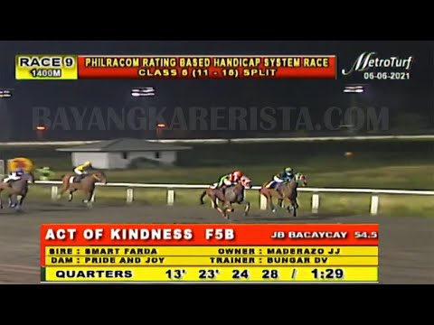 ACT OF KINDNESS | MMTCI RACE 9 | JUNE 6, 2021 | METRO TURF LIVE RACING #BAYANGKARERISTA RACE REPLAY