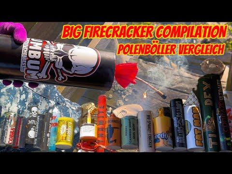 XXL POLENBÖLLER VERGLEICH 2025 BIG FIRECRACKERS COMPILATION ! 🧨🇵🇱 || DUMBUM 650g 