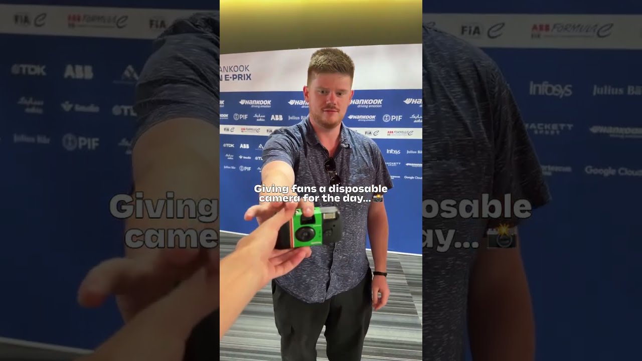 Giving fans a disposable camera for the day... 📸