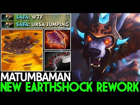 MATUMBAMAN [Ursa] New Earthshock Rework Imba Ganking 21 Kills 7.23 Dota 2