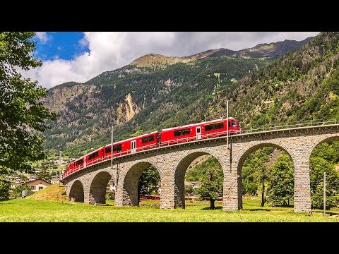 Swiss Alps Bernina Express Rail Tour from Milan