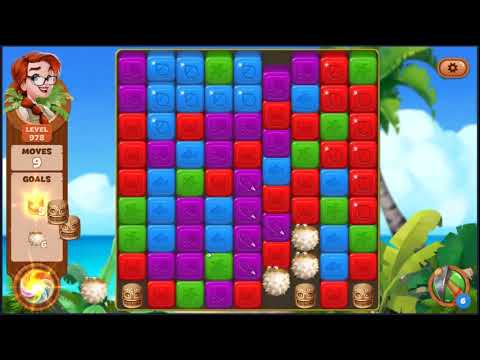 Lost Island Blast Adventure Level 978 - NO BOOSTERS 🏝️ | SKILLGAMING ✔️