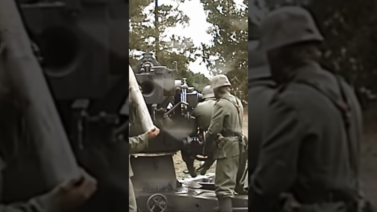 88mm cannon firing #cannon #german #ww2