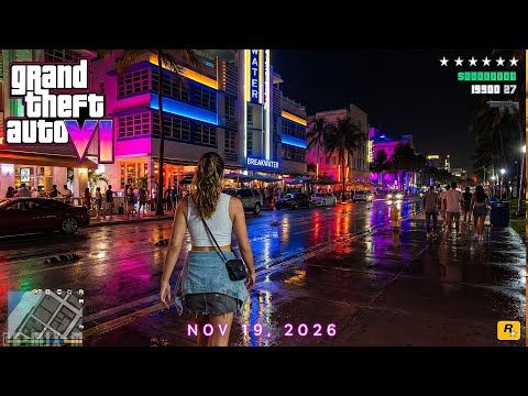 Grand Theft Auto VI Gameplay 2026 | GTA 6 Trailer 3 AI 4K Ultra Photorealistic