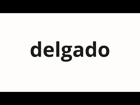 How to pronounce delgado | 델가도 (Delgado in Korean)