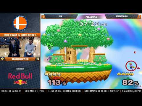 House of Paign 15 - RiK (Fox) vs. WhangChang (Sheik) - SSBM - Pools, Wave 2