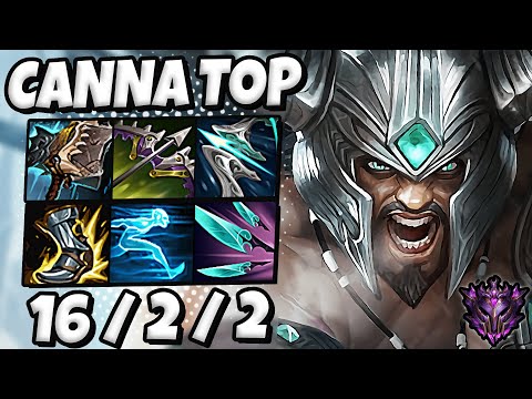 NS Canna Tryndamere vs Graves TOP [ QuadraKill ] Patch 12.7 Korea Master ✅