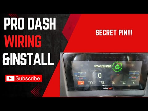 Holley Pro Dash install and wiring. The secret pin!!! #holleyefi #holley #wiring