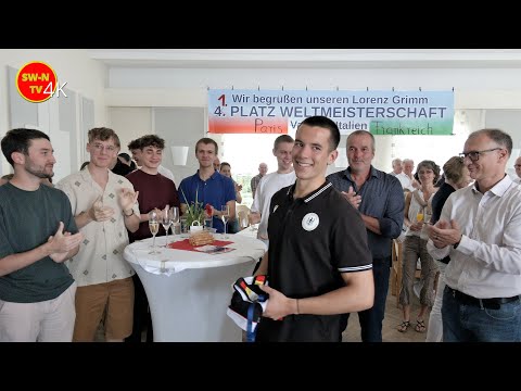 Empfang für Weltmeister Lorenz Grimm im Ruder-Club Franken