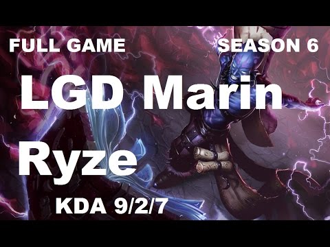 LGD Marin - Ryze vs Illaoi - Top - Full Game [Apr 17 2016]