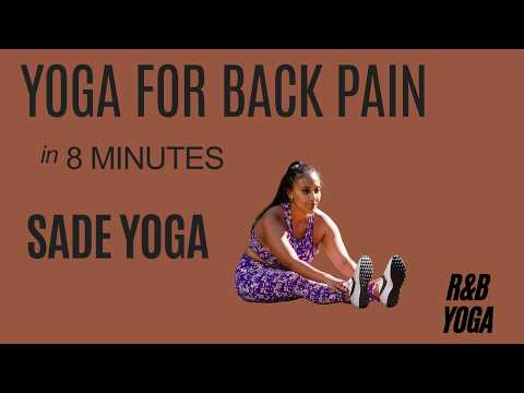  8 Min Yoga for Back Pain Relief | Sade Smooth R&B Yoga