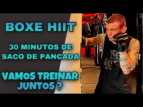Treino Hiit com “soco de bate ou saco de pancada”30 mim de aula de boxe SEM PARA [#FT46]