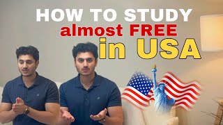 How you Can Study For Almost free in America 🇺�