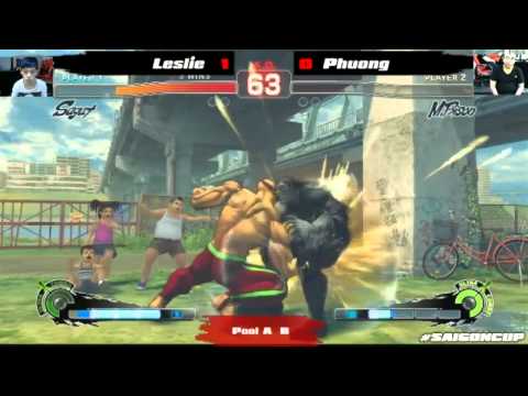 Saigon Cup 2014 - Pool B, Sagat (Leslie) vs M.Bison (Phuong)