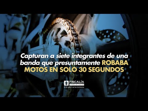 Capturan a siete integrantes de una banda que presuntamente robaba motos en solo 30 segundos