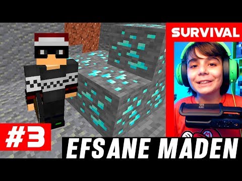 EFSANEVİ MADEN MINECRAFT TÜRKÇE SURVİVAL - S3 BÖLÜM 3