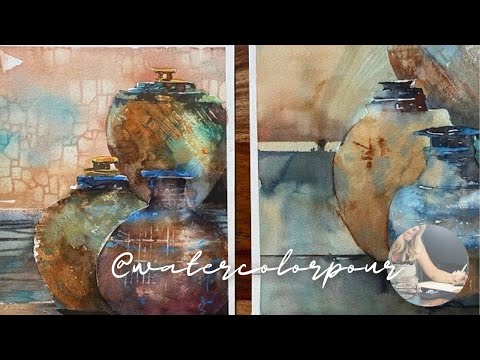 Pottery Textures Watercolor Tutorial