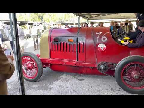 The Beast of Turin Startup Fiat S76 28.5 litre engine - Goodwood