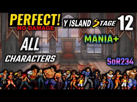 Streets of Rage 4 Stage 12 Perfect No Damage Mania+ ALL Characters SoR234
