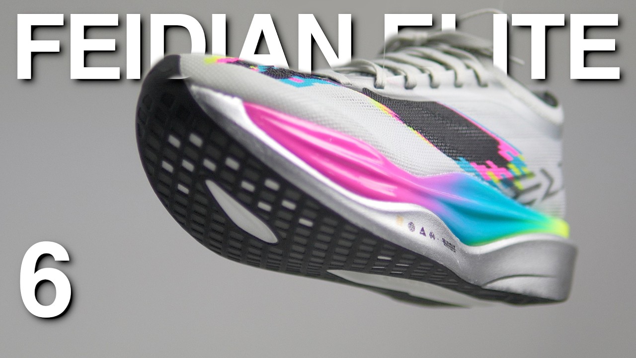 Li-Ning Feidian 6 Elite review video thumbnail showing the carbon-plated marathon racing shoe