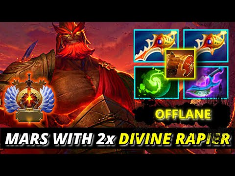 MARS OFFLANE WITH 2x DIVINE RAPIER 😱 | Divine Rapier + Refresher Orb + Arcane Blink | IMMORTAL RANK