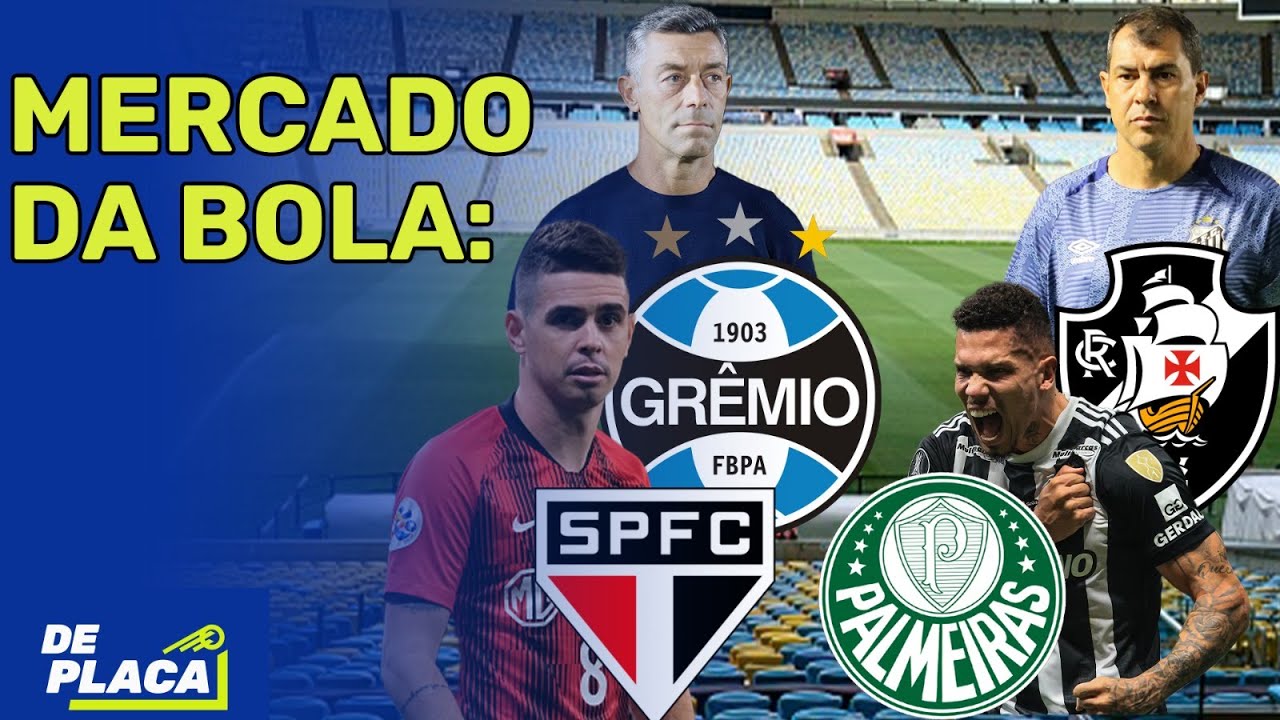 MERCADO DA BOLA: CARILLE NOVO TÉCNICO DO VASCO; PAULINHO NO PALMEIRAS? | De Placa (20/12/24)
