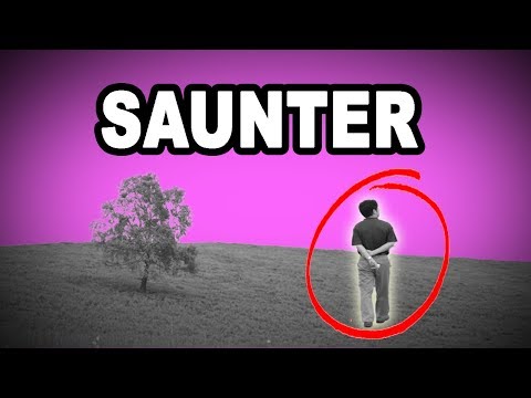 Learn English Words: SAUNTER - Meaning, Vocabulary with Pictures and Examples | Read the Dictionary
