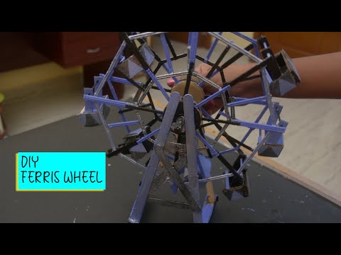 How to make Ferris Wheel with toothpicks..!!