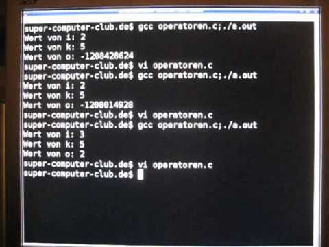 Folge 5.4: Programmieren in C - Operatoren