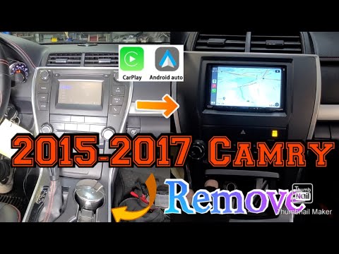 2015-2017 Toyota Camry How to remove radio Install Apple carplay android auto Metra 99-8249