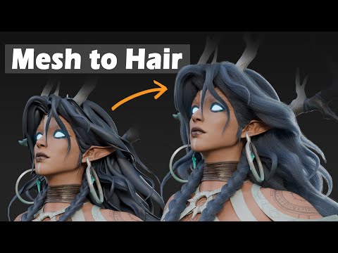 Convert Mesh to Hair in Blender (Tutorial)