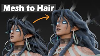 Convert Mesh to Hair in Blender (Tutorial)